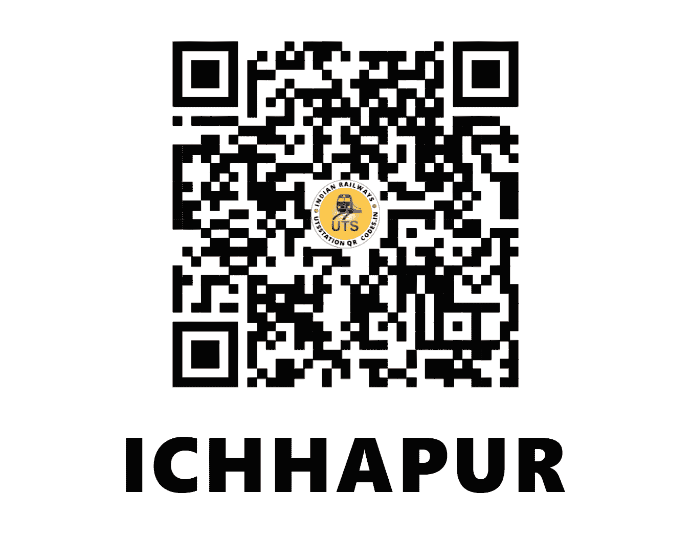 UTS QR Code for ICHHAPUR - IP - ER (WEST BENGAL)